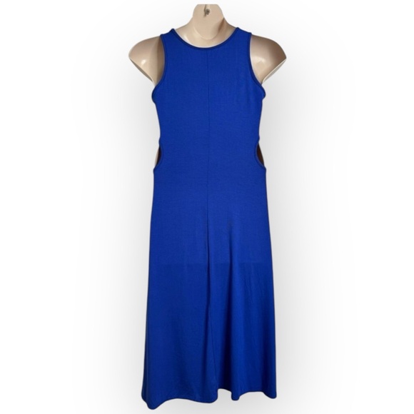 NWT See You Monday Cut-Out Midi Dress Women’s XL Blue Sleeveless A-Line 734 - Picture 14 of 16